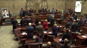 Senate ceremony for the late Sen. Andy Hill (R)-Redmond